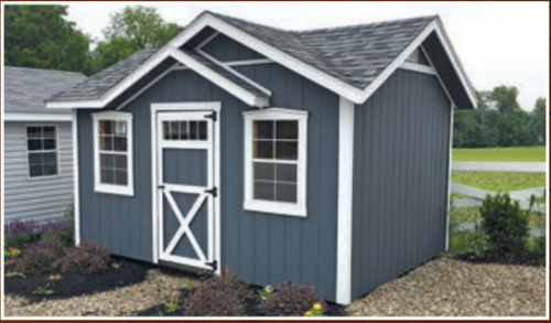 Pre-built storage shed